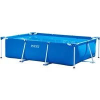 Intex Framepool Intex-Schwimmbecken Metallrahmen Pool 260x160x65cm, 260x160x65cm für 4 Personen (6 Jahre)