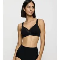 Triumph Bügelloser BH Modern Lace+Cotton Spitzeneinsätze, starker Halt ohne Bügel, atmungsaktiv, leicht