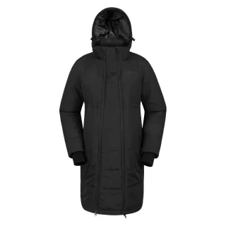 Mountain Warehouse Womens/Ladies Amethyst Long Maternity Padded Jacket (Schwarz)