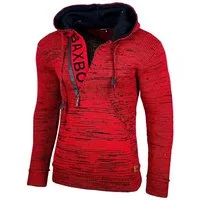 Baxboy Strickpullover Herren Winter Kapuzenpullover Kapuzenjacke mit Reißverschluss 277