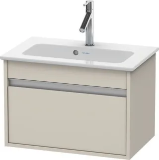 Duravit Ketho Waschtischunterbau wandhängend Taupe Matt 600x385x410 mm - KT642209191 KT642209191
