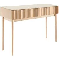homsy by Ana Johnson Schminktisch Solva, Esche-/Eukalyptusholz, geriffelte Front, Keramikplatte, Breite 118 cm