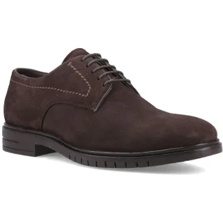 Hush Puppies Sterling Wildleder Herren Schokoladen Schnürschuhe