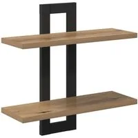 vidaXL Regal Schweberegale Artisan-Eiche 40 x 15 x 40 cm Holzwerkstoff, 1-tlg.