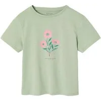 vertbaudet Kurzarmshirt T-Shirt Mädchen mit Print BASIC