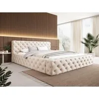 Compleo Polsterbett gestepptes Bett, luxuriöses Bett, 120/140/160/180/200 (Modern Schlafzimmer), MADE IN EU, Designerbett, Elegant Design