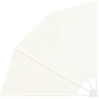vidaXL Sonnenschirm Faltbarer Balkonfächer Creme 140×140 cm