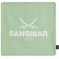 Sansibar Sylt Kissenhülle Kissenbezug Sansibar Sylt Kissenhülle, Sansibar Logo Druck, 45x45 cm, mit Logo-Schriftzug, mit verdecktem Reißverschluss