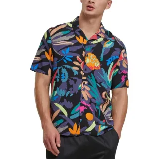 Urban Classics - Viscose Resort Shirt Hemd black fruity