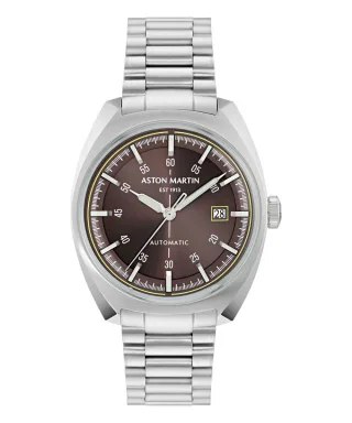 Aston Martin Timeless Ts2 Herren Silberne Uhr MTTS2S602
