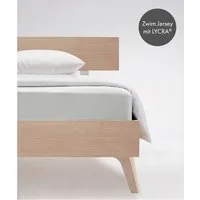 fleuresse Spannbettlaken Comfort, Jersey-Elasthan, Gummizug: rundum, (1 Stück), langlebig & bügelfrei,Perfekte Passform durch POWER-STRETCH
