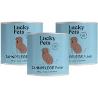 Lucky Pets Zahnpflege Pulver für Hunde - gegen Mundgeruch & Zahnstein, Nahrungsergänzungsmittel für: Hunde