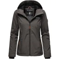 Marikoo Outdoorjacke Brombeere sportliche Übergangsjacke mit Kapuze
