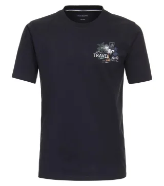 CASAMODA - T-Shirt mit Frontprint blau - Gr. - L