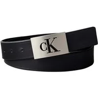 Calvin Klein Ledergürtel SSNL MONO PLAQUE 35MM FIXED Größenverstellbar mit Metallschließe