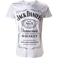 Jack Daniels Print-Shirt JACK DANIELS T-Shirt Weiß Tennessee Whiskey Shirt Gr. S M L XXXL Herren