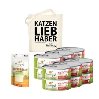 I love my cat Futterset für Katzen mit Durchfall - Nassfutter + Gastro Relax Pulver + Jutebeutel