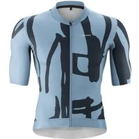 Gonso Radtrikot Road Jersey Print M Herren Fahrradtrikot, modernes Trikot mit 3-teiliger Rückentasche