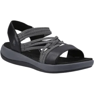 Hush Puppies Susanna Leder Damen Schwarz Sandalen