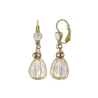 konplott - Ohrhänger - Ethnic Glamour II weiß/gold