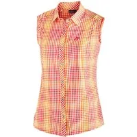 Maier Sports Funktionsbluse Paloma ärmellose Damen Bluse, sommerliches Blusen-Shirt, Karobluse, Reg. Fit