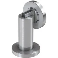 BASI Türfeststeller Türstopper (Packung, 1 St), Magnetisch aus Edelstahl, feste Wand-/Bodenmontage, Höhe 77mm, 1 Stück