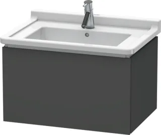Duravit L-Cube Waschtischunterbau wandhängend Graphit Matt 670x469x408 mm - LC616404949 LC616404949