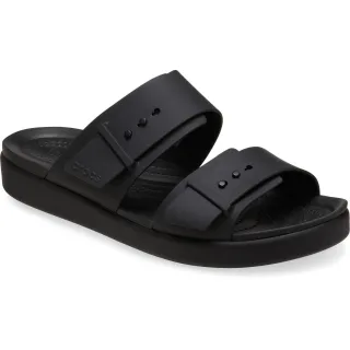 Crocs Brooklyn Buckle Damen Schwarze Sandalen