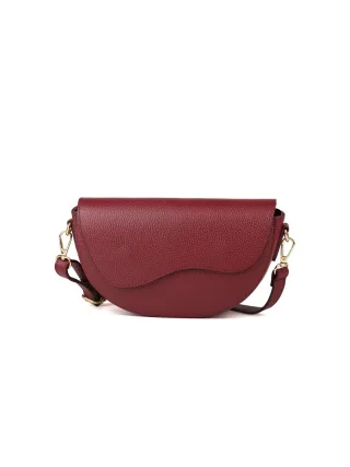 Giulia Monti Schultertasche Burgunderrot