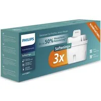 Philips Wasserfilter Micro X-Clean Softening, Zubehör für BRITA** MAXTRA**, MAXTRA+**, PerfectFit** und vielen anderen ovalen Filterkannen sowie ovale Philips Filterkannen., 3er Set Kalk- und Wasserfilter