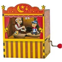 Musicboxworld Spieluhr Pinocchio Theater aus Holz