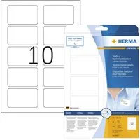 HERMA Etikett Herma Namensetiketten ablösbar 80 x 50 mm Acetatseide weiss 10 Bl 100