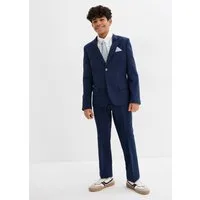 bonprix Anzug (Set, 4-tlg) bestehend aus Hose mit verstellbarem Bund, Hemd, Sakko und Krawatte