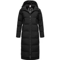 Ragwear Wintermantel Patrise Extralanger Damen Winter Steppmantel mit Gehschlitzen
