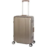 Travelhouse Hartschalen-Trolley London, 4 Rollen, Polycarbonat-Hartschale Aluminium-Rahmen TSA-Schloss Schnappverschluss