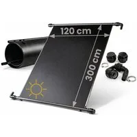 HAF Pool-Solarkollektor 2x Solarkollektor 300x120cm Poolheizung Solarheizung bis 40m³ Heizung, (Sonnenenergie für Ihren Gartenpool, Zur Verlängerung Ihrer Poolsaison), Ideal für Schwimmbad & Aufstellpool