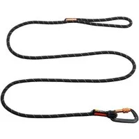 Non-stop dogwear Hundeleine Rock Leash black, stabile Seil-Leine zum Wandern oder Gassigehen