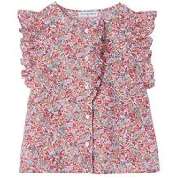 Envie de Fraise Shirtbluse Bluse Mädchen mit Volantärmeln Bio-Baumwolle