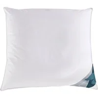 Haeussling 3-Kammer-Kopfkissen Kuscheltraum, Kissen mit Hausstaub- & Milbenbarriere, Füllung: Außenkammern mit 60% Daunen, 40% Federn, Innenkammer: 100% Federn, Bezug: 100% Baumwolle, Seitenschläfer, Bauchschläfer, Rückenschläfer, Kopfkissen 40x80 cm