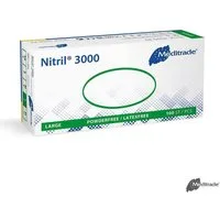 DocMed Nitril-Handschuhe Nitril 3000 U.-Handschuhe, PF, Gr. XS/S/M/L/XL (Einmalhandschuhe, 100-St., Unsteril – geeignet für nicht sterile Anwendungen) Latexfreies Material, Ideal für Allergiker und empfindliche Haut