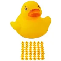 relaxdays Badespielzeug 96 x Badeente 3,5cm