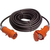 as - Schwabe Kabelverlängerung 400V 32A 50m H07RN-F5G4 Starkstromkabel, (5000 cm), H07RN-F5G4