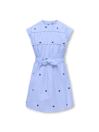 KIDS ONLY - KOGNEW LINA SL BELT DRESS WVN Moonlight Blue - Gr. - 152