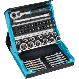 HAZET SmartCase Steckschlüssel Satz 50-teilig Sechskant 6,3 (1/4 Zoll) - 2200SC-2