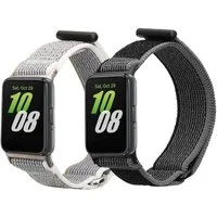 kwmobile 2x Uhrenarmband für Samsung Galaxy Fit 3 Armband Smartwatch, 2-tlg., Fitnesstracker Band Set aus Nylon - Ersatzarmband Smartwatch