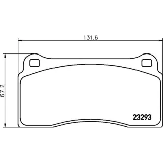 Hella Bremsbel?ge hinten Jaguar Xj Xk Nissan Gt-R 4,0