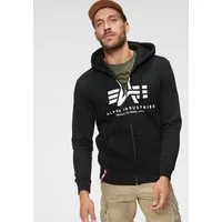 Alpha Industries Kapuzensweatjacke BASIC ZIP HOODY Baumwollmischung, regular fit