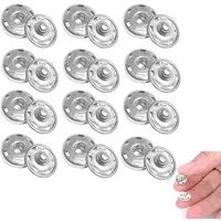 FELIXLEO Druckknopf 12 Sätze 21mm Metall-Druckknöpfe für Kleidung, Handtasche, DIY