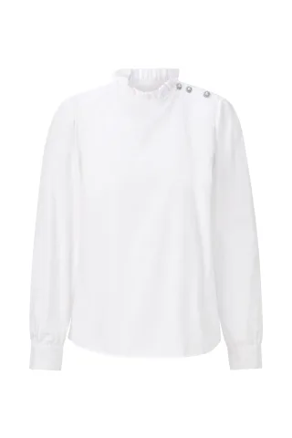 Rich & Royal - Ruffle Blouse white - Gr. - 34