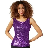 dressforfun T-Shirt Pailletten-Träger-Top